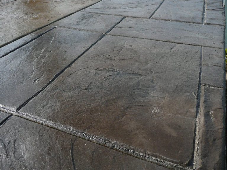 Stamped large ashlar slate