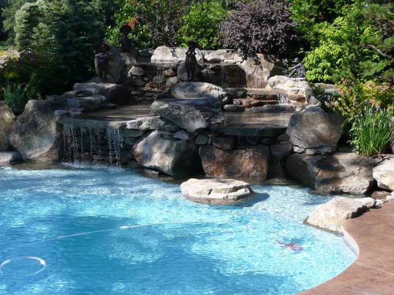 Water feature and pool